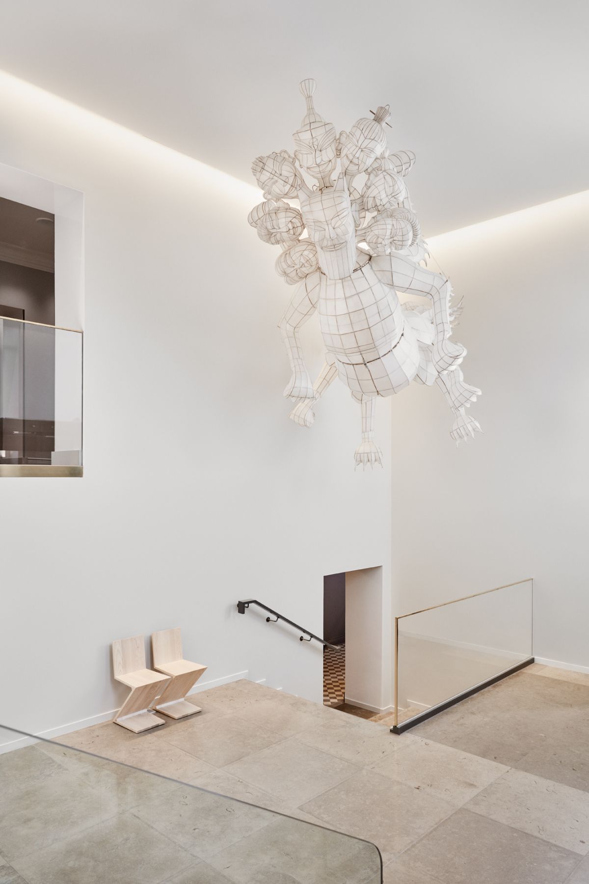At Hotel St. George, the guests are greeted by Tianwu, a large sculpture by the Chinese contemporary artist Ai Weiwei.