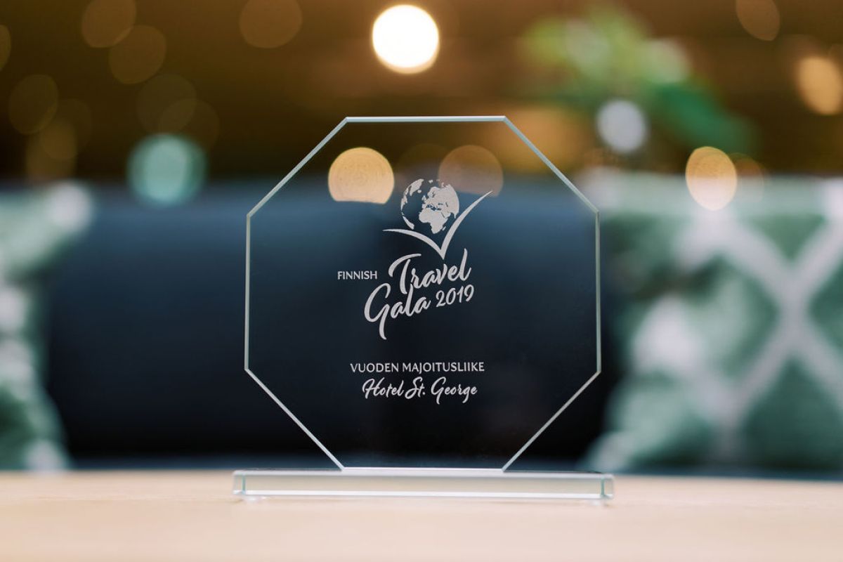 Finnish Travel Gala, which celebrates the year’s best travel industry achievements and phenomena, is organised by the Association of Finnish Travel Agents (SMAL / AFTA).  St. George, which opened only last year in central Helsinki, won the Hotel of the Year award. 