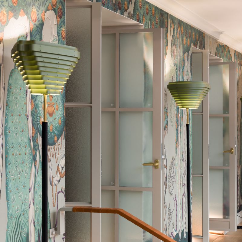 Alvar Aalto A805: Artek’s iconic lamp shines in a new colour at Hotel St. George Helsinki