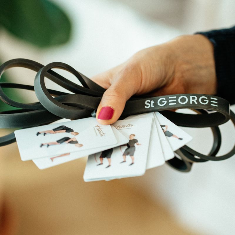 WATCH THE VIDEO: Quick and easy resistance band exercise with Hotel St. George's Personal Trainer Marko Dombi 